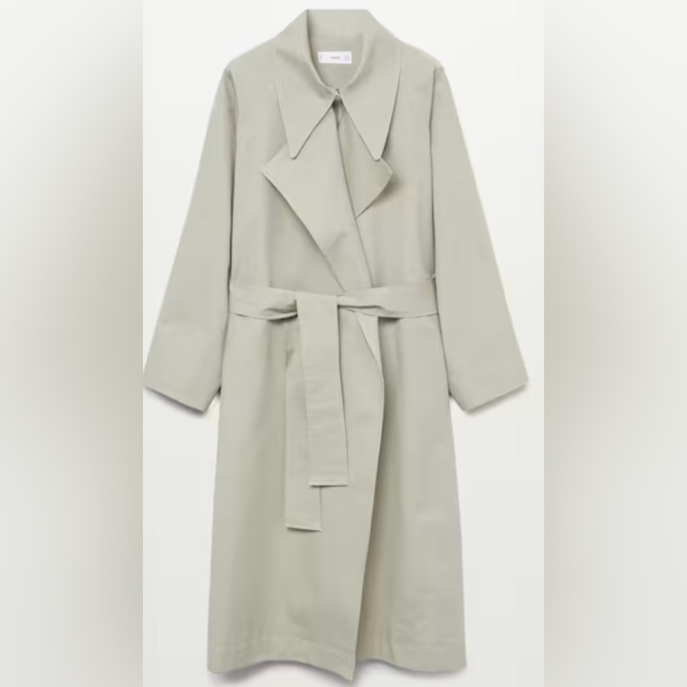 Mango Oversized Water Repellent Trench Coat